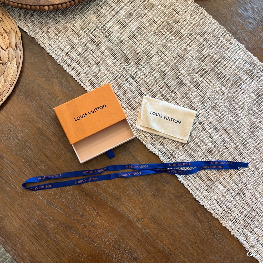 Authentic Louis Vuitton Mini Box, Dust Bag & Ribbon